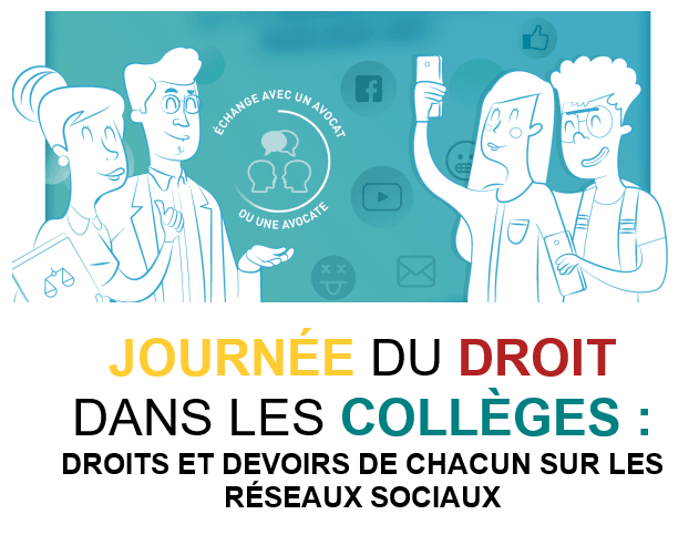 Je participerai à la journée du droit dans les collège le jeudi 4 octobre prochain ! 